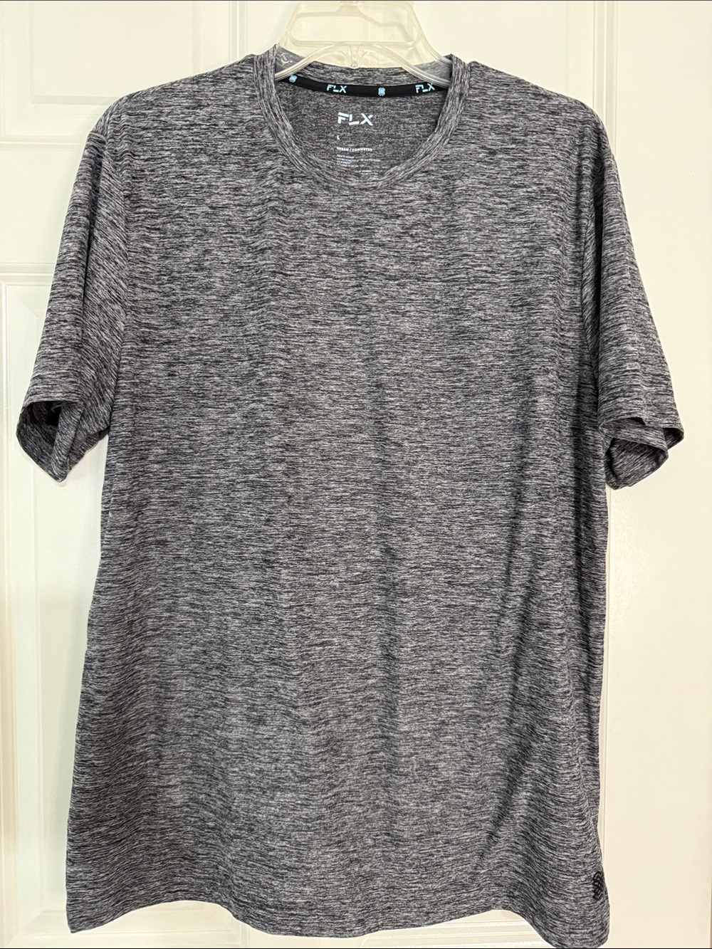 FLX Urban Commuter Men's Short Sleeve Heather Gray Crew Tee
